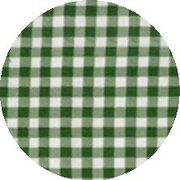 Rond Mexicaans tafelzeil ruitjes donkergroen(120cm)