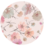 Rond tafelzeil Pink Petals Party (140cm) 