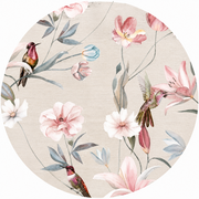 Rond wasbaar gecoat tafelzeil Life (140 cm)