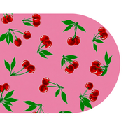 Ovaal Mexicaans tafelzeil kersen roze