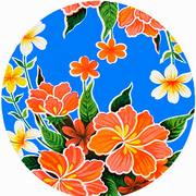 Rond Mexicaans tafelzeil fortin blauw (120cm)