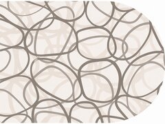Ovaal tafelzeil bubbles taupe 