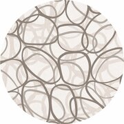 Rond tafelzeil bubbles taupe (140cm) 