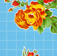 Mexicaans tafelzeil rosendal blauw