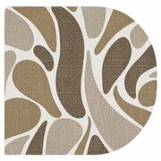 Ovaal tafelzeil paisley bruin