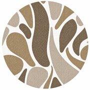 Rond tafelzeil paisley bruin (ca. 140cm)