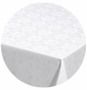 Rond tafelzeil damast vierkantjes (140cm)