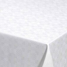 Kijkgat onderwerp aluminium Ovaal tafelzeil Damast vierkantjes - Hiptafelzeil