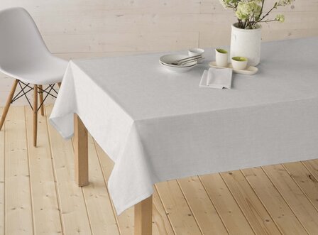 Wasbaar gecoat tafelzeil Texture beige