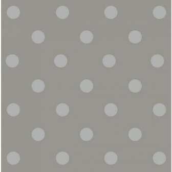 65x140cm Restje tafelzeil stippen grijs-beige