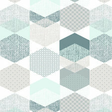 SALE 100x140cm Tafelzeil polygone blue