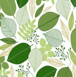 65x140cm Restje tafelzeil new leafs green