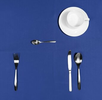 40x140cm Restje tafelzeil effen blauw