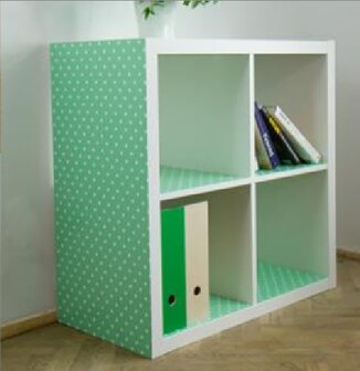Plakfolie stippen mint 45x200cm