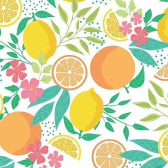 65x140cm Restje tafelzeil citrus light