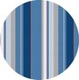 Rond tafelzeil strepen maritiem (140cm) 