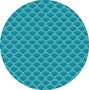 Rond tafelzeil retro mountains blue (140cm)