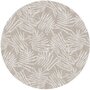 Groot rond tafelzeil bamboe taupe (160cm)  