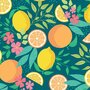 Tafelzeil citrus dark