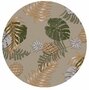 Groot rond tafelzeil ananas taupe (160cm)