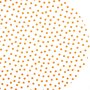Ovaal Mexicaans tafelzeil polkadot wit met oranje stippen