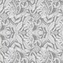 Tafelzeil vintage leafs grey