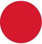 Rond tafelzeil effen rood (140cm)