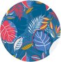 Rond tafelzeil funcky leafs blue (140cm) 