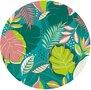 Rond tafelzeil funcky leafs green (140cm) 