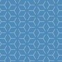 Tafelzeil geometrisch blauw