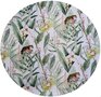 Rond tafelzeil Panter &amp; bloemen 140cm
