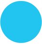 Rond tafelzeil effen licht blauw (140cm)