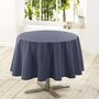 Extra groot rond tafelkleed antraciet 180cm