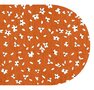 Ovaal wasbaar gecoat tafelzeil Celia terracotta