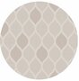 Rond wasbaar gecoat tafelzeil Karen taupe (140 cm)