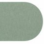 Ovaal wasbaar gecoat tafelzeil Dean groen