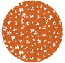 Rond wasbaar gecoat tafelzeil Celia Terracotta (140 cm)