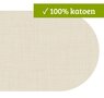 Ovaal wasbaar gecoat tafelzeil Texture beige