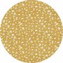 Rond wasbaar gecoat tafelzeil Celia Mostaza (140 cm)