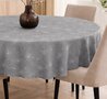 Groot rond tafelzeil pluizenbloem grijs (180cm)