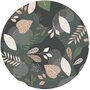Rond tafelzeil Charlene leafs dark (140cm) 