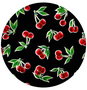 Rond Mexicaans tafelzeil kersen zwart (120cm)