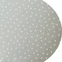 Ovaal tafelzeil beige Bubbles