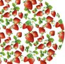 Ovaal tafelzeil aardbeien