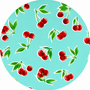 Rond Mexicaans tafelzeil kersen mint (120cm)