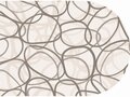 Ovaal tafelzeil bubbles taupe 