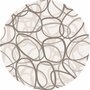 Rond tafelzeil bubbles taupe (140cm) 