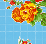 Mexicaans tafelzeil rosendal blauw