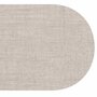 Ovaal wasbaar gecoat tafelzeil Texture Vison taupe 