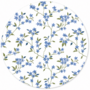 Groot rond tafelzeil blauwe bloem (160cm)  